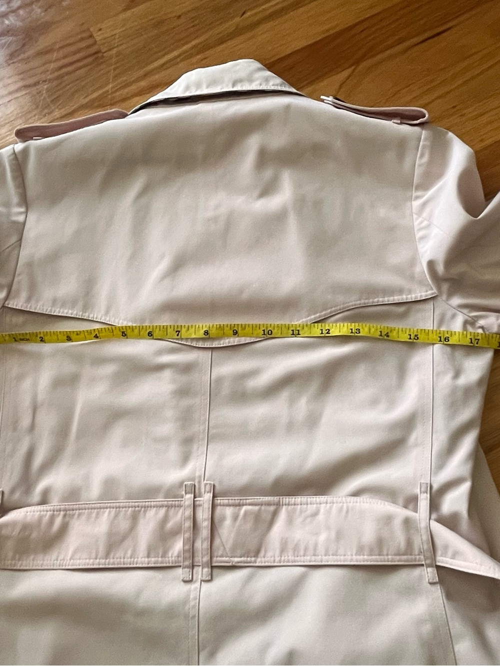 Burberry London Slim Fit Light Pink Trench Coat Nova Check UK12 US10 - Picture 15 of 15